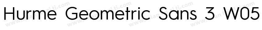 Hurme Geometric Sans 3 W05 SmBd字体转换